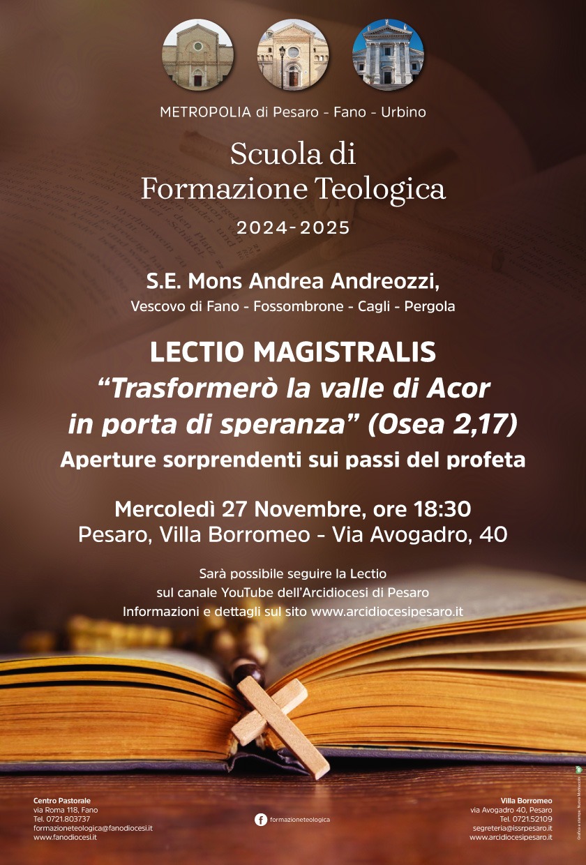 Lectio Magistralis di S.E. Mons. Andrea Andreozzi – 27 novembre 2024