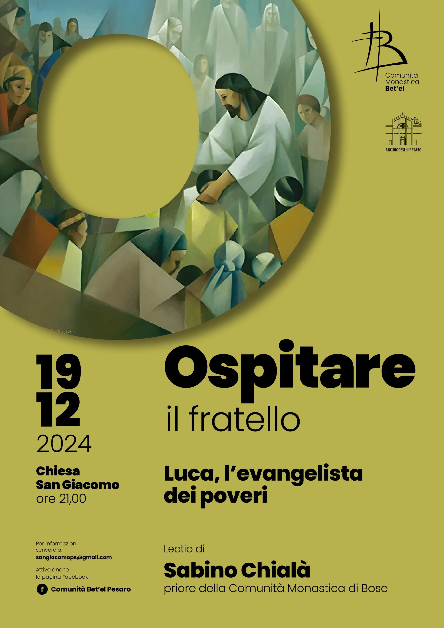 OSPITARE IL FRATELLO – Chiesa di San Giacomo – 19 dicembre 2024 ore 21.00